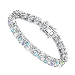 Design your own 18k Gold Diamond Tennis Bracelet ~ Elegant Moissanite Jewelry